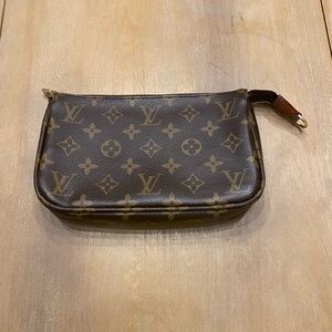 Louis Vuitton Brown Monogram Pouch